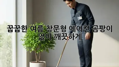 꿉꿉한 여름, 창문형 에어컨 곰팡이 없이 깨끗하게!