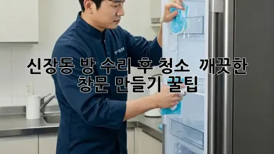 신장동 방 수리 후 청소 ✨ 깨끗한 창문 만들기 꿀팁